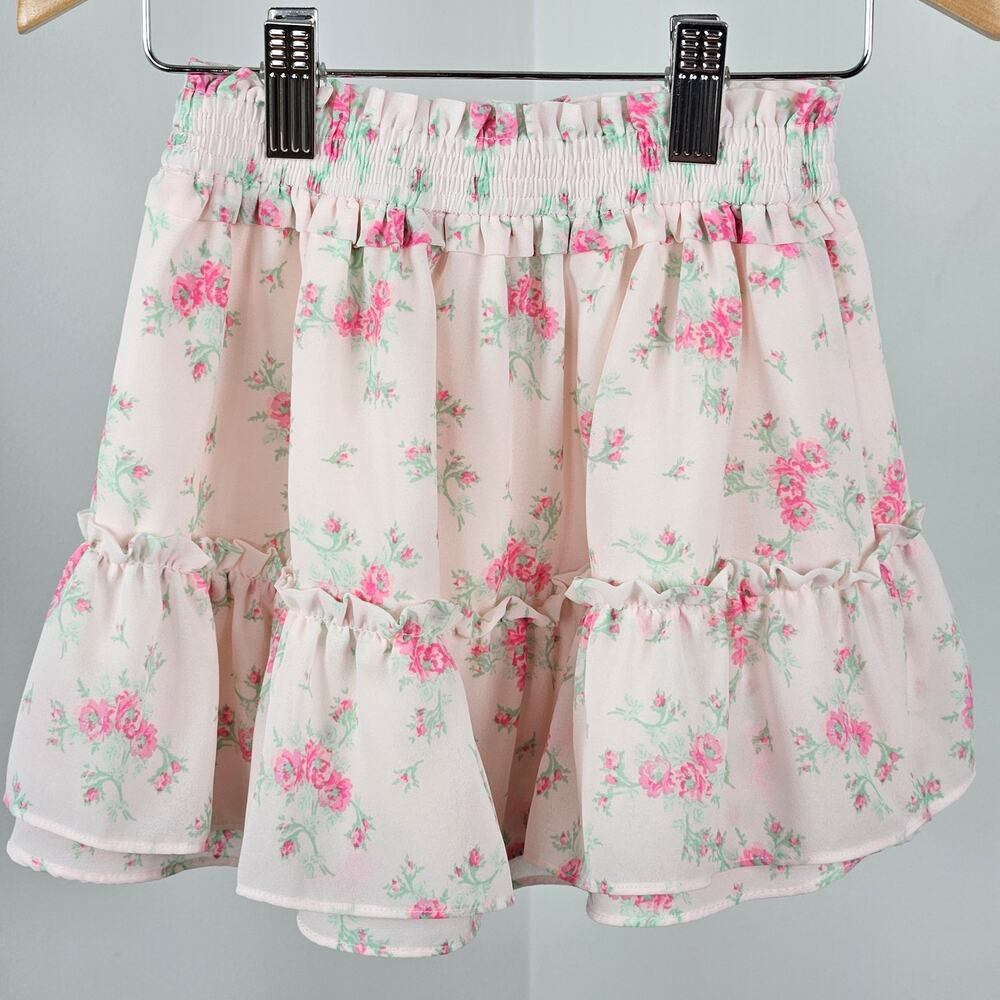 Janie and Jack Girl's Pink Floral Spring Easter English Cottage‎ Skirt | Kid's 3